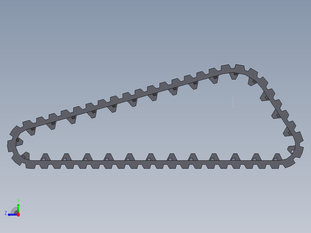 橡胶履带右视图