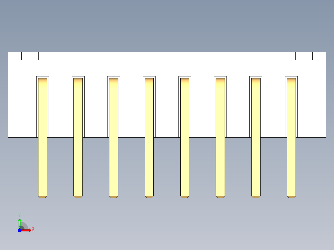 JST-S8B-PH-K-S前视图