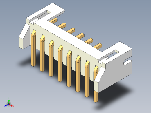 JST-S8B-PH-K-S正等轴测缩略图
