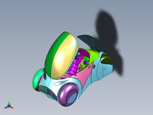低速电动封闭三轮车
