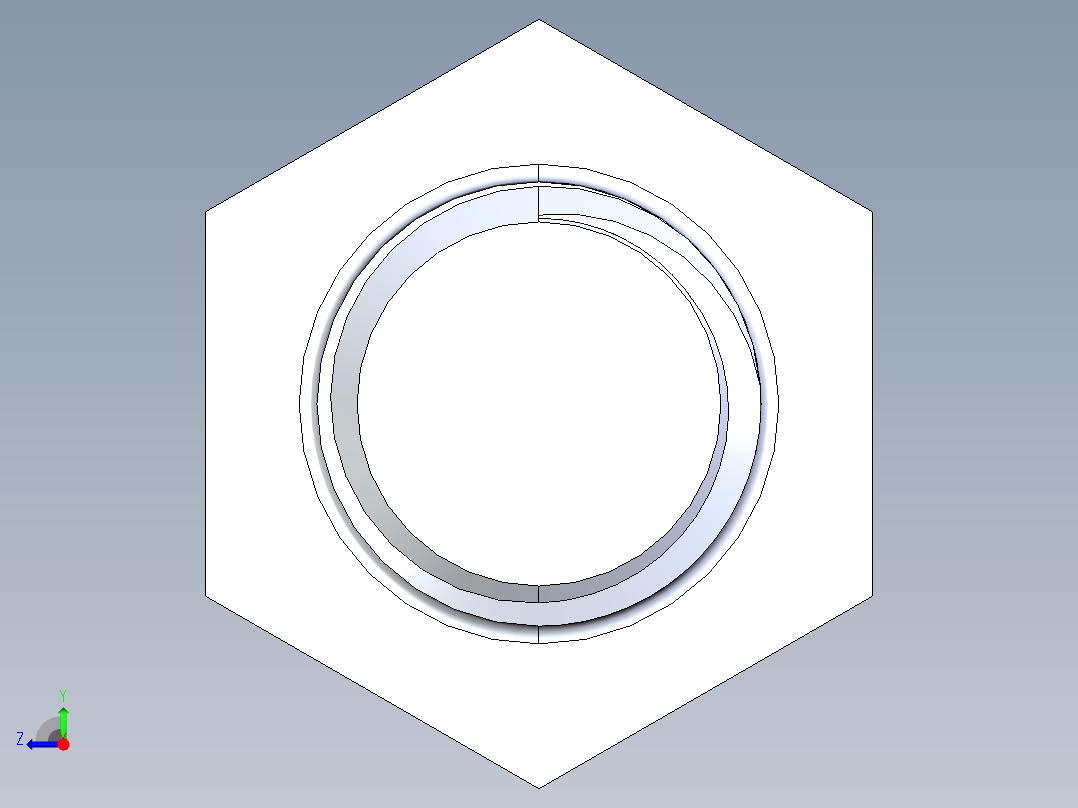 UNC 六角螺栓-Hex Bolt 0.750-10 x 3右视图