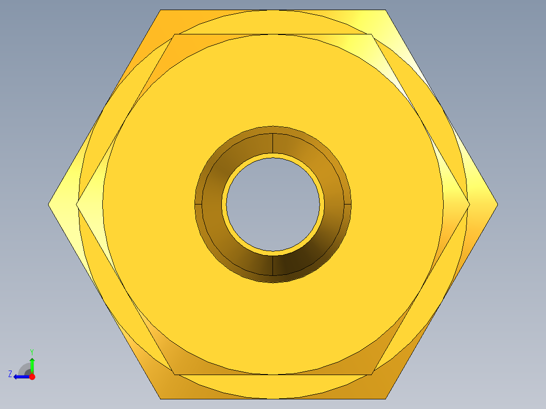 工业通用螺蚊管倒齿式工业硬管接头Union 22CA-4-4右视图