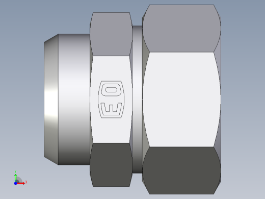 卡套式工业通用硬管接头EO_Weld_connector_AS35ZL前视缩略图