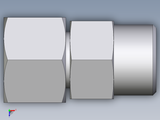 卡套式工业通用硬管接头EO_Distance_piece_adapter_DA12SOMDCF俯视缩略图