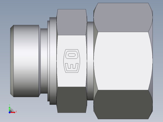 卡套式工业通用硬管接头EO_Male_Stud_connector_GE25SMEDCF前视缩略图