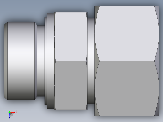 卡套式工业通用硬管接头EO_Male_Stud_connector_GE25SMEDCF俯视缩略图