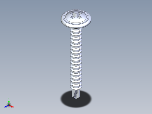 紧固件-IGES Drill-Tip Saucer Screw-01