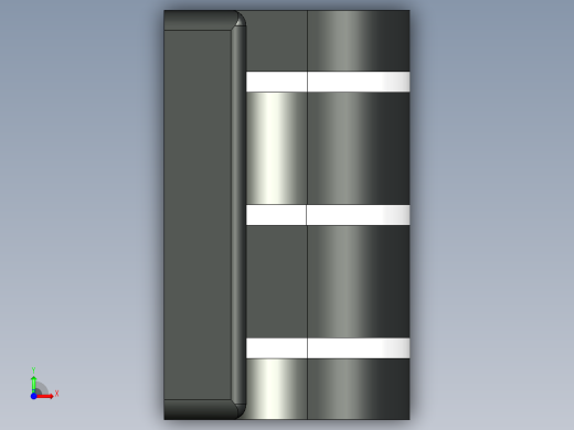 型材-KJN 40X40 DIE-CAST HINGE WITH OBLONG HOLES 095300前视缩略图
