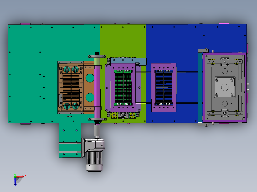 75装极片机俯视图