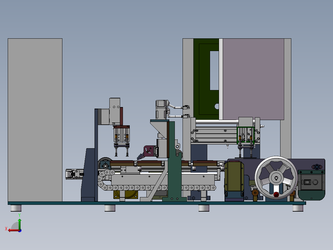 刮胶清洗机后视图