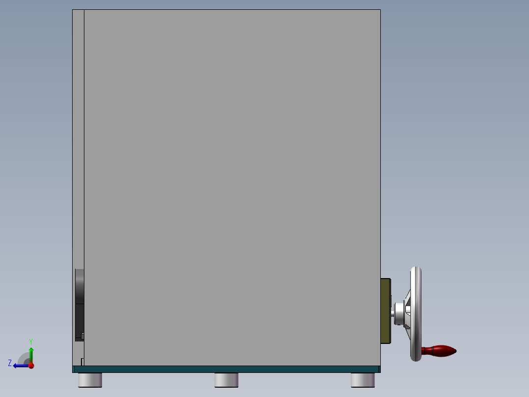 刮胶清洗机右视图