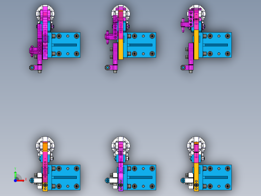 夹具气缸加紧单元标准样式前视缩略图
