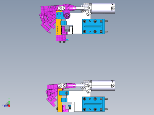 夹具气缸加紧单元标准样式右视缩略图