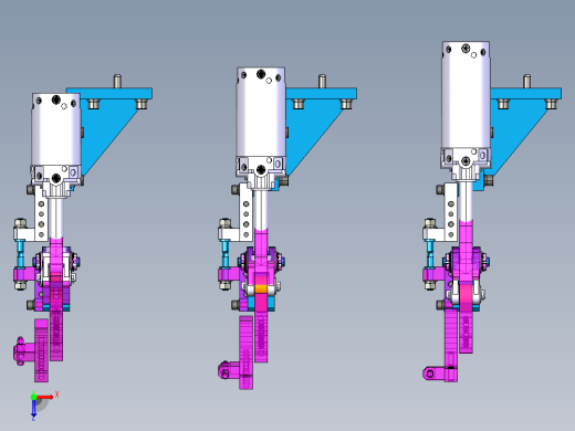 夹具气缸加紧单元标准样式俯视缩略图