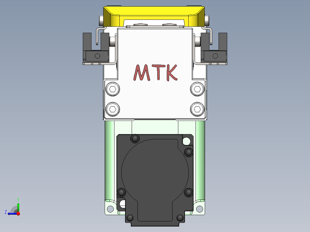 GTH内嵌丝杆全封闭GTH5-BM-100W右视图