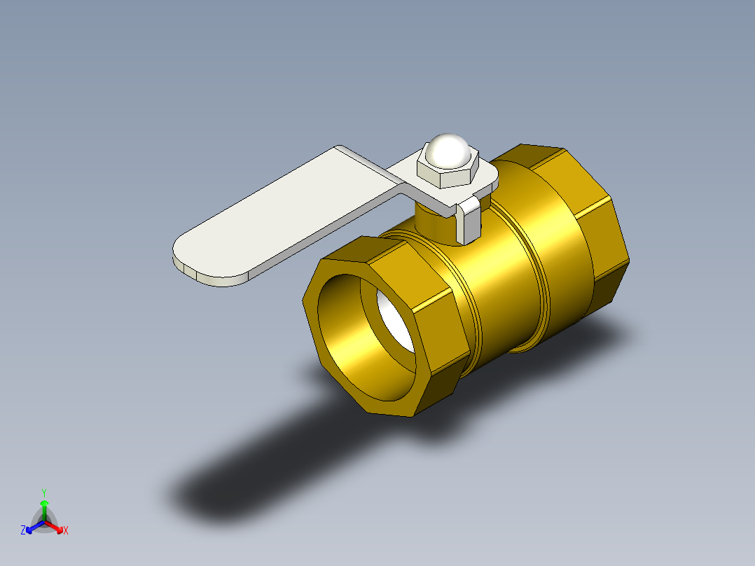 管道手动球阀-水管开关阀-手动阀门DN25手动铜球阀
