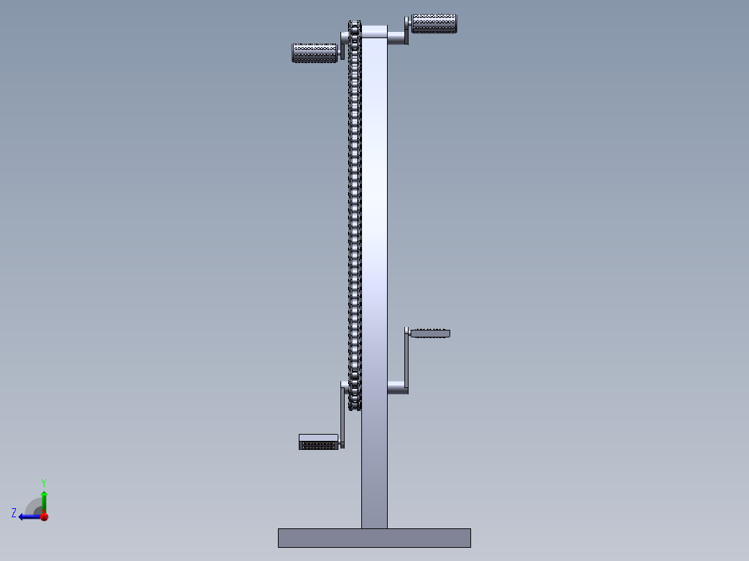 康复器材上下肢锻炼脚踏车右视图