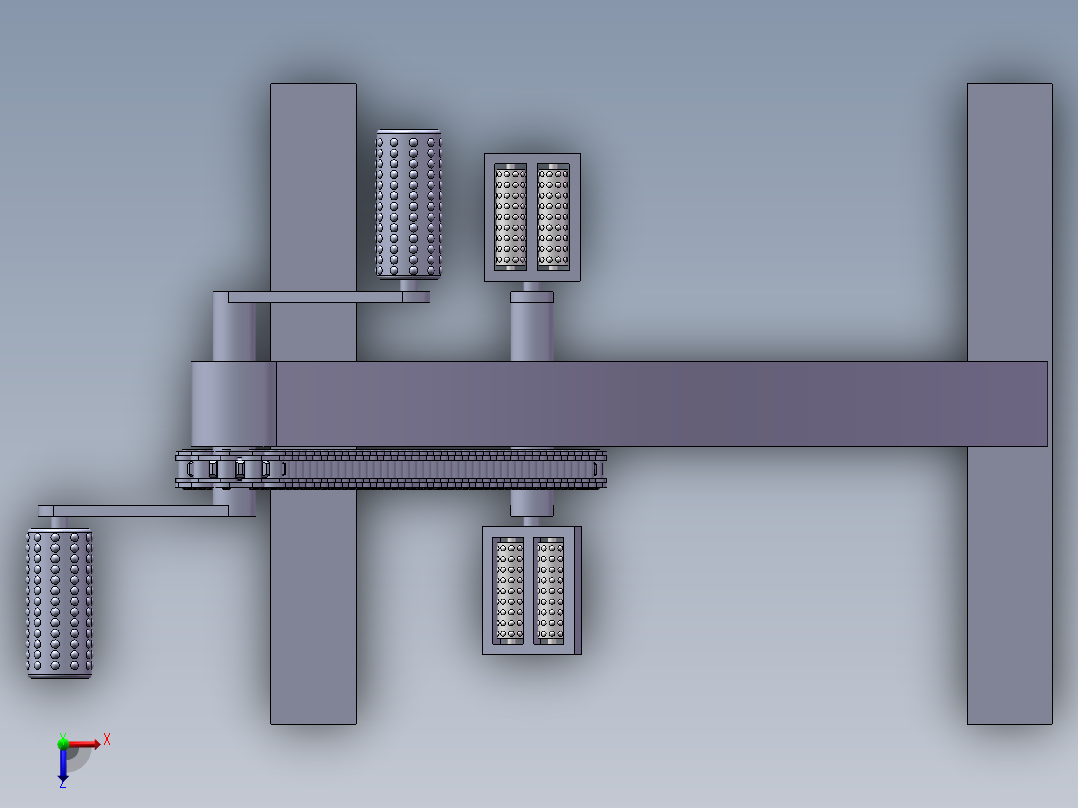 康复器材上下肢锻炼脚踏车俯视图