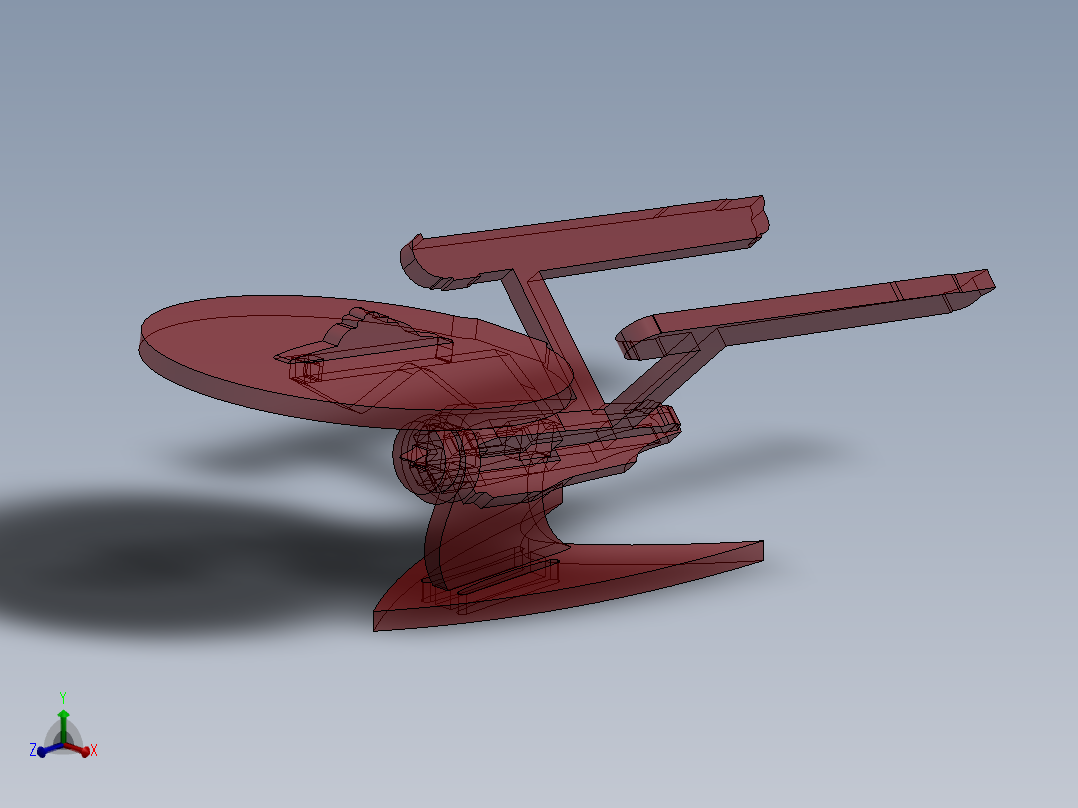 激光下料拼图星际战舰图CAD-SOLIDWORKS 2016, STEP _ IGES