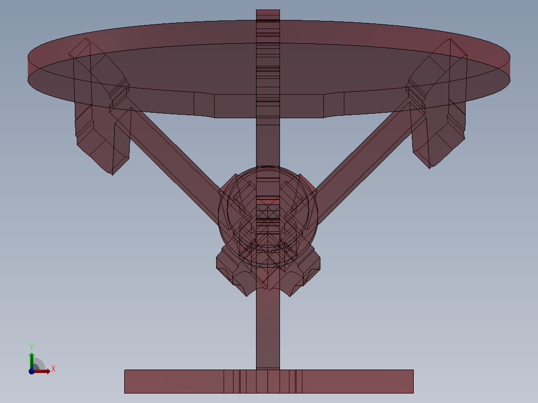 激光下料拼图星际战舰图CAD-SOLIDWORKS 2016, STEP _ IGES前视图