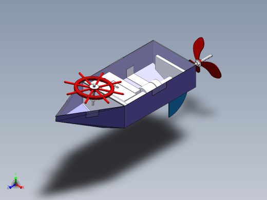 电动小船正等轴测缩略图