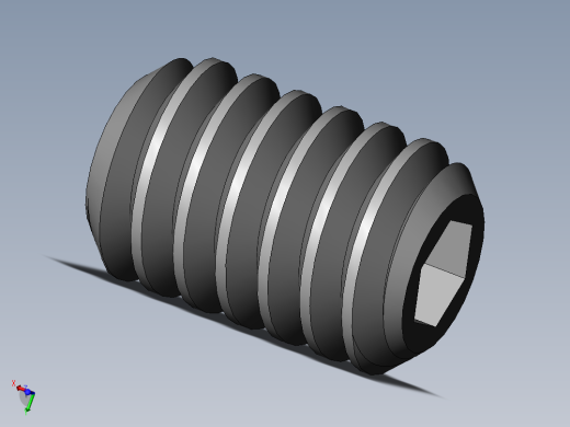 DIN 913-ISO 4026 固定螺钉-M2 L=3.SLDPRT