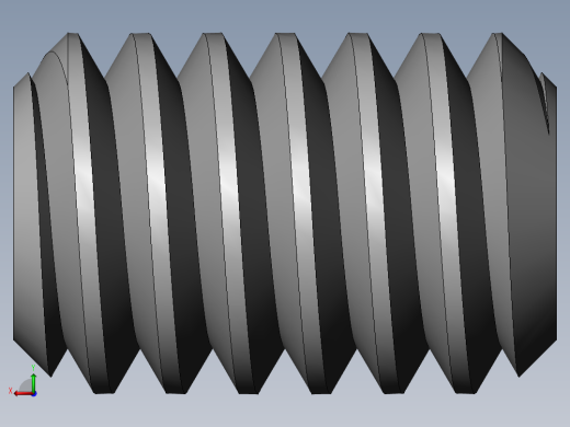 DIN 913-ISO 4026 固定螺钉-M2 L=3.SLDPRT后视缩略图