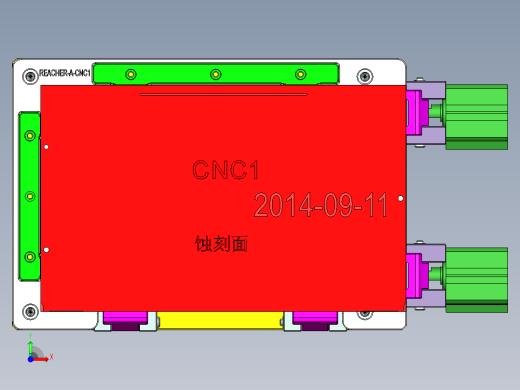 REACHER-A笔记本CNC工装夹具三维模型-cnc1前视缩略图