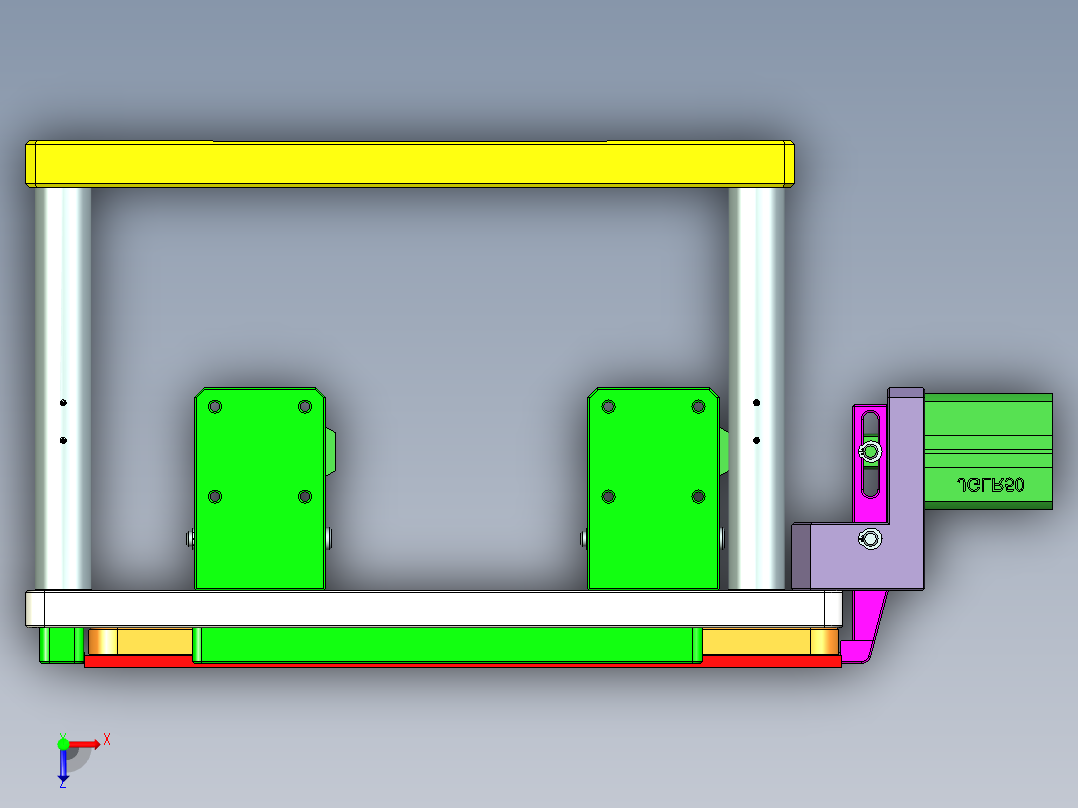 REACHER-A笔记本CNC工装夹具三维模型-cnc1俯视图
