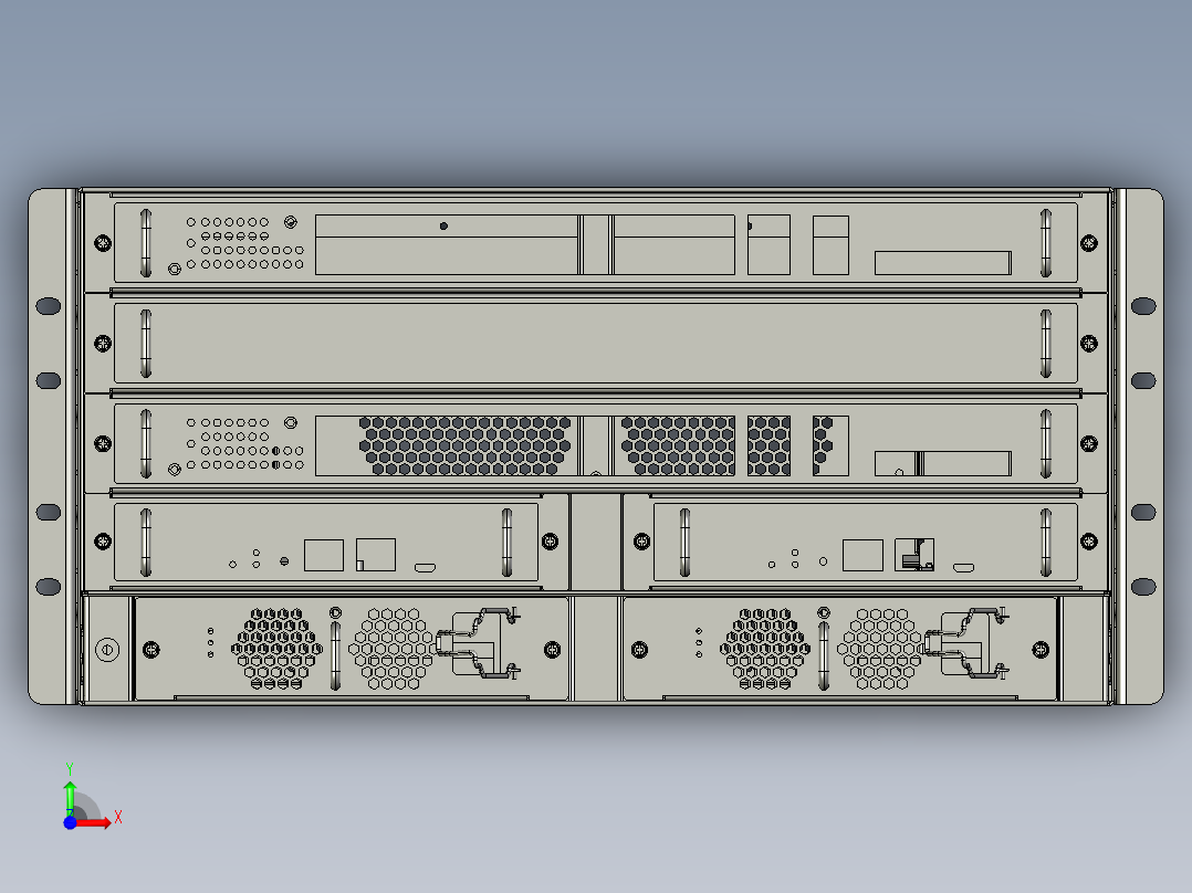 新型小型工业交换机641704前视图