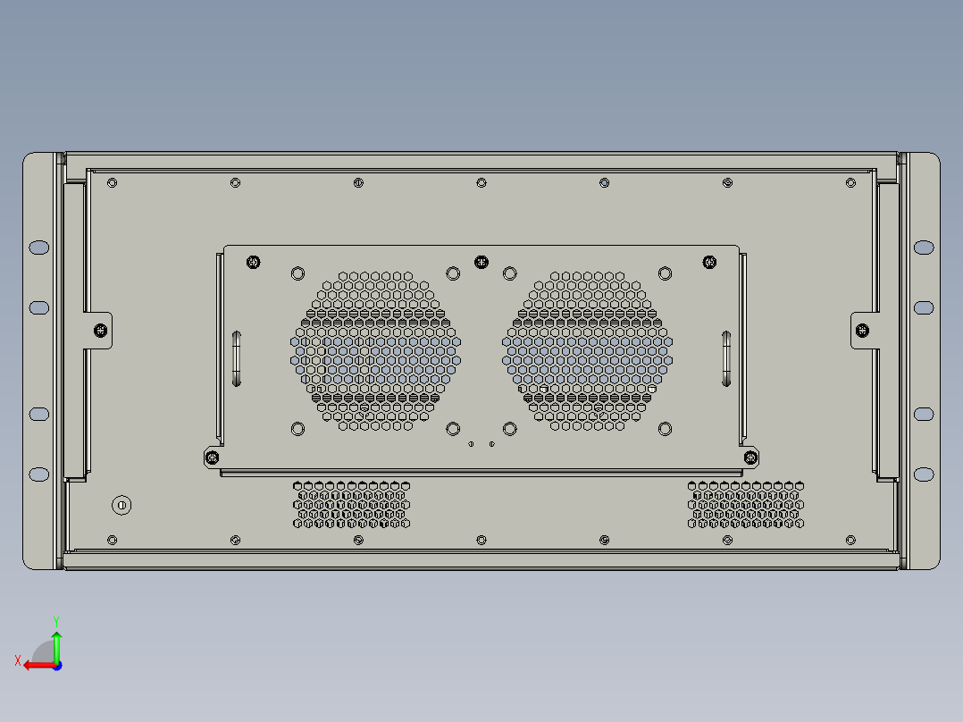新型小型工业交换机641704后视图