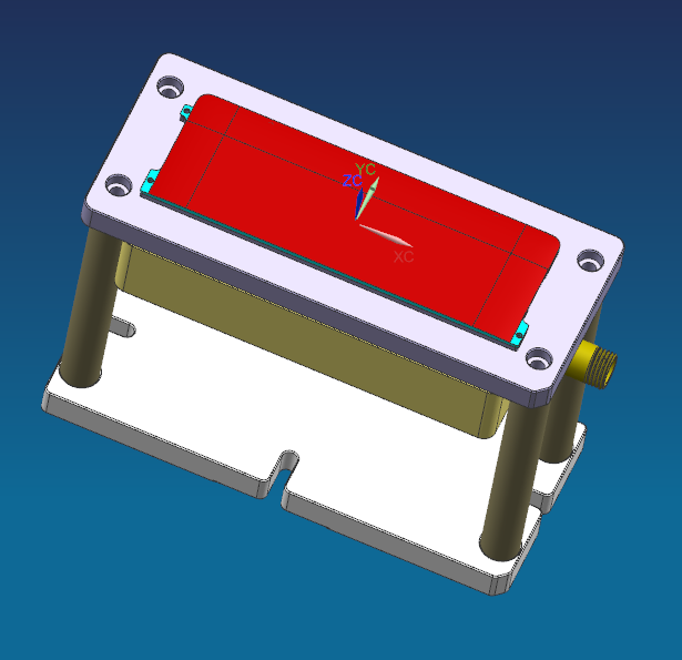 电池盖铣外观面CNC工装治具模型