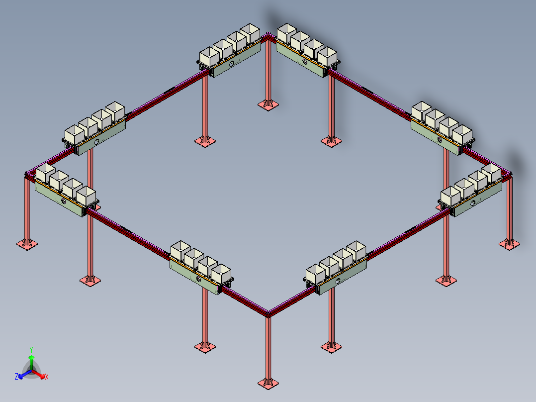 框架轨道输送小车设计
