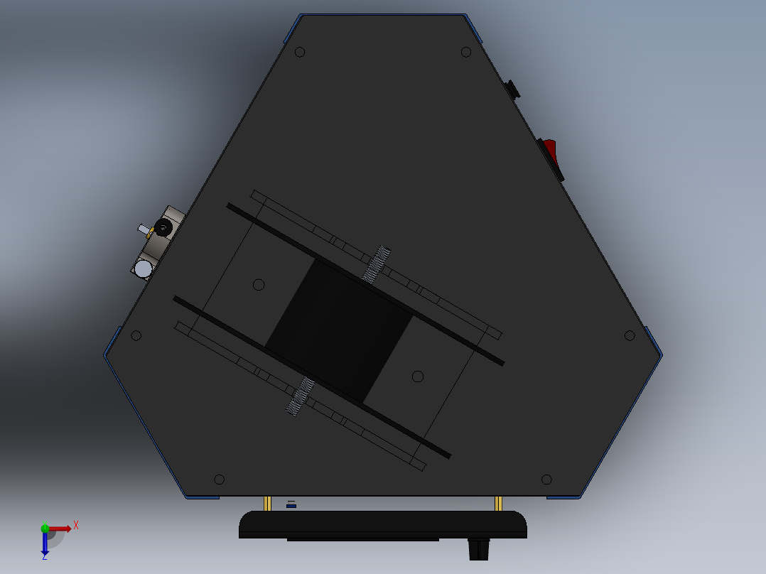 3ku K3000 3D打印机 sw15俯视图