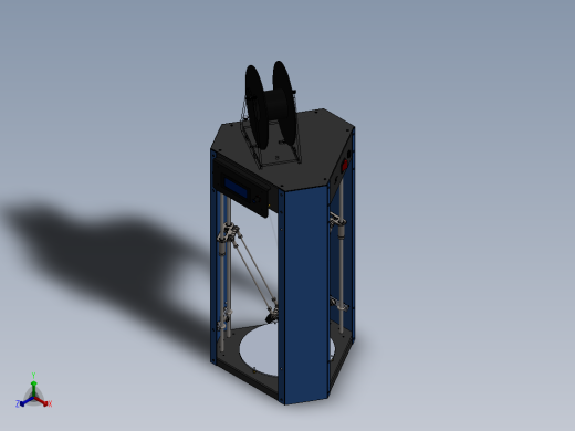 3ku K3000 3D打印机 sw15正等轴测缩略图