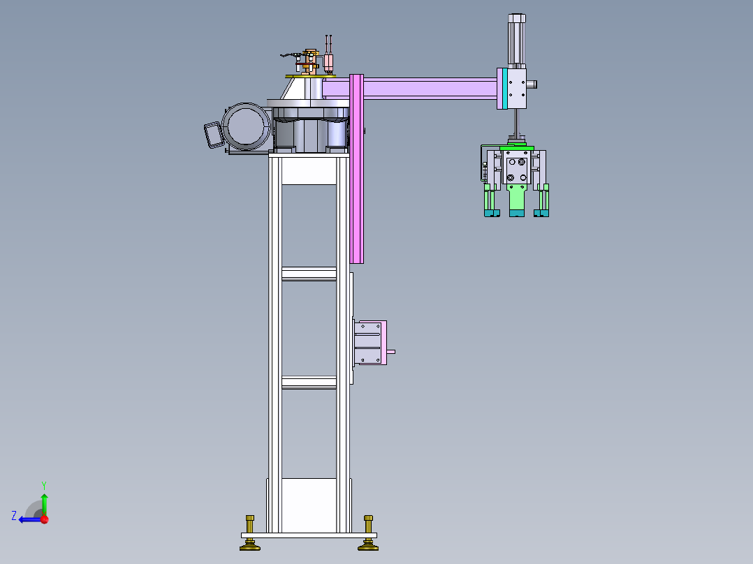 焊机卸载装置右视图