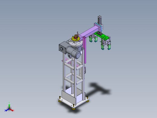 焊机卸载装置正等轴测缩略图
