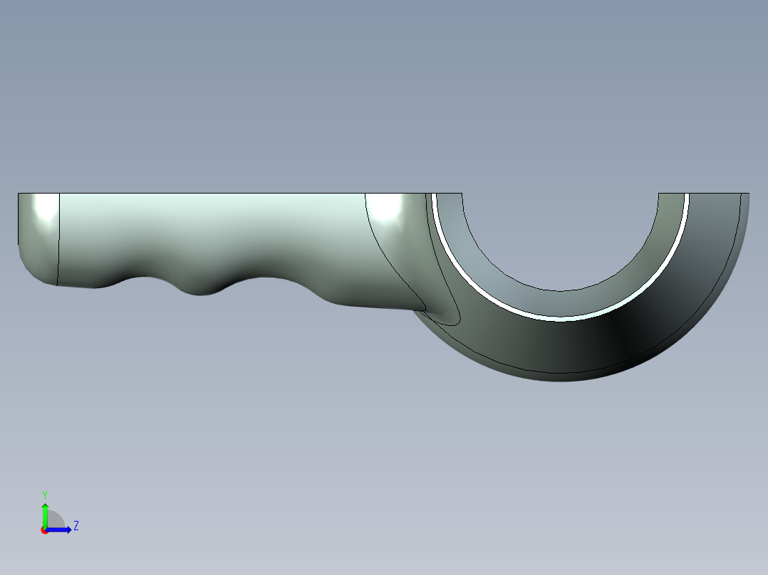 鼓风机壳左视图