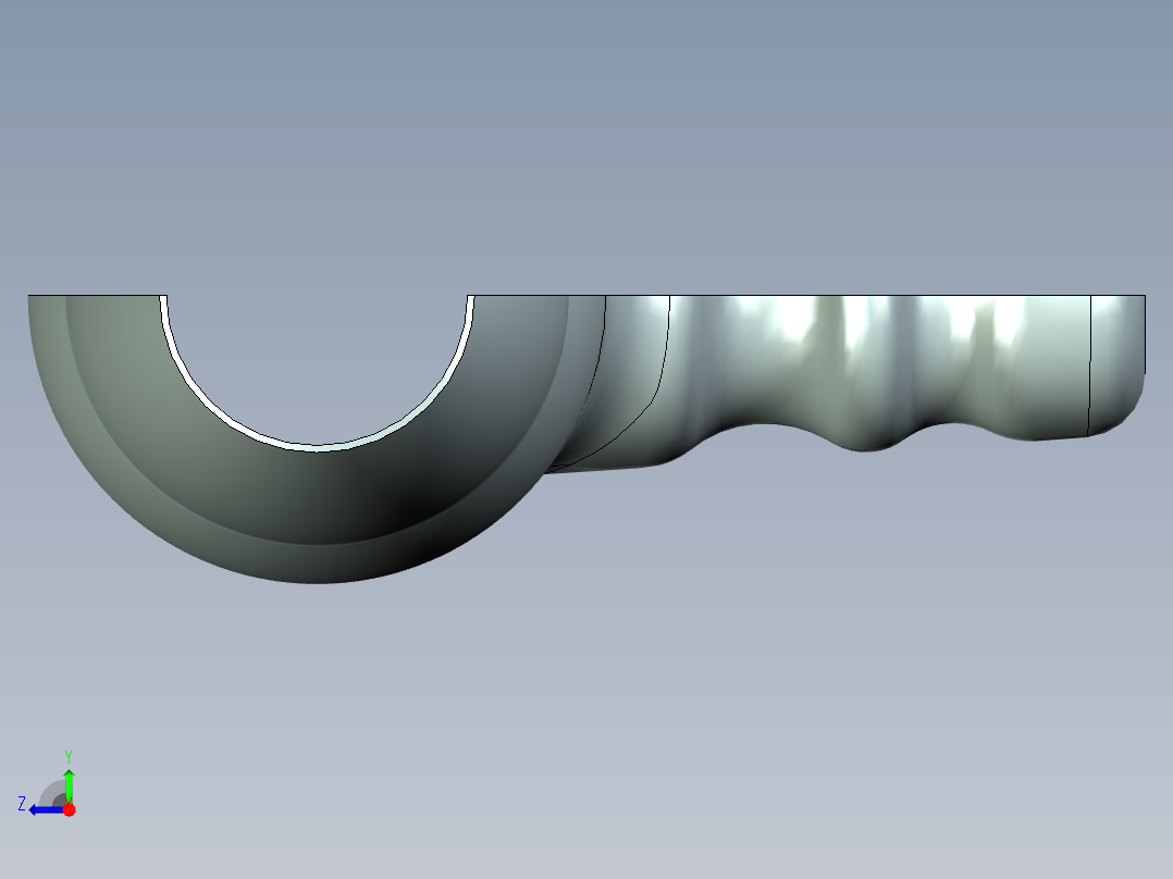 鼓风机壳右视图