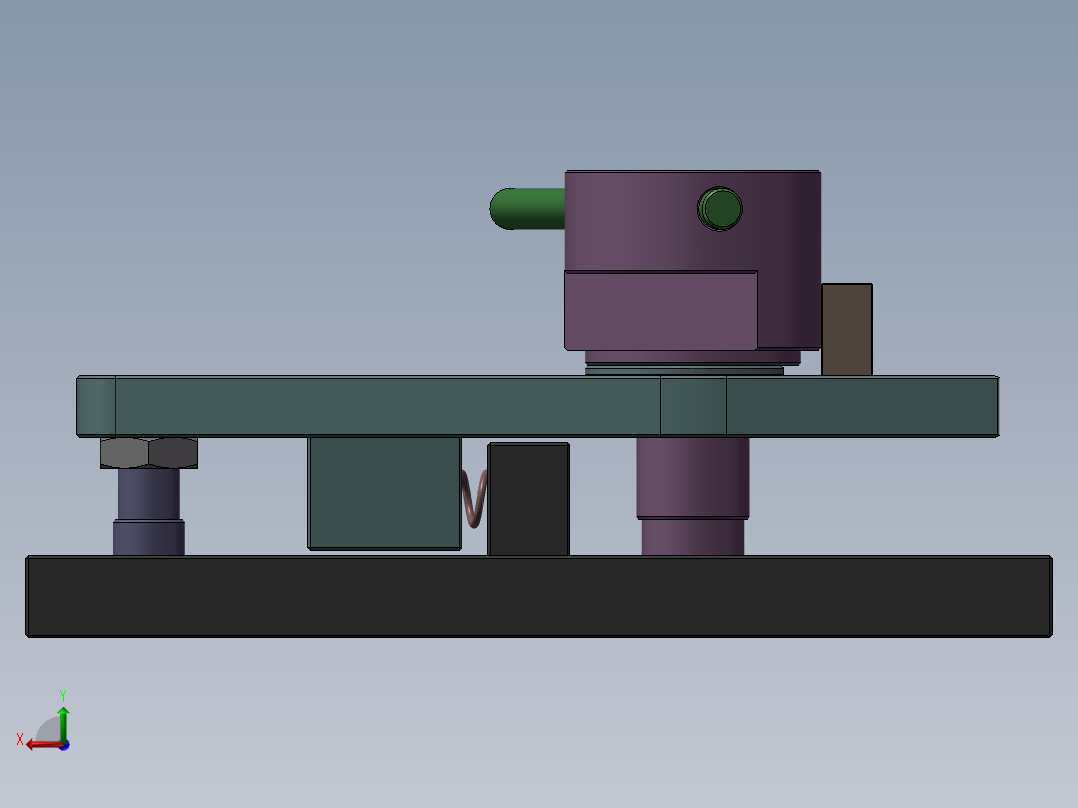 Fixture-592步进式带式夹紧器工装夹具后视图
