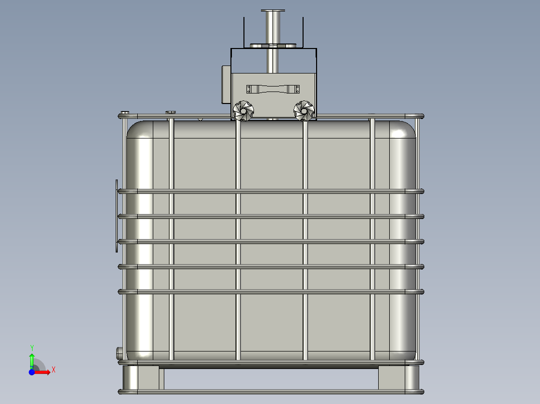 IBC液体储罐前视图