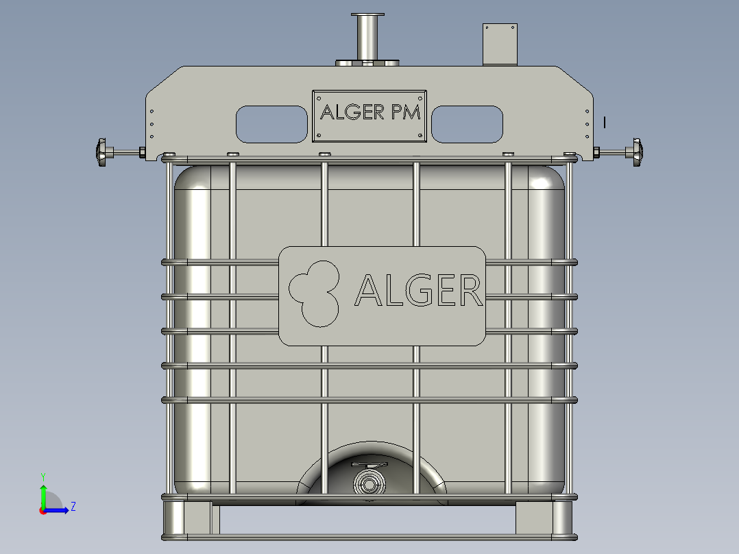 IBC液体储罐左视图