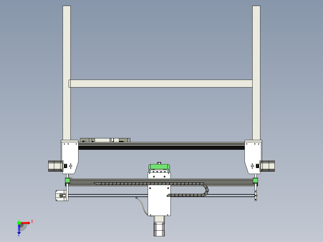 A3003750-数控铣床俯视图