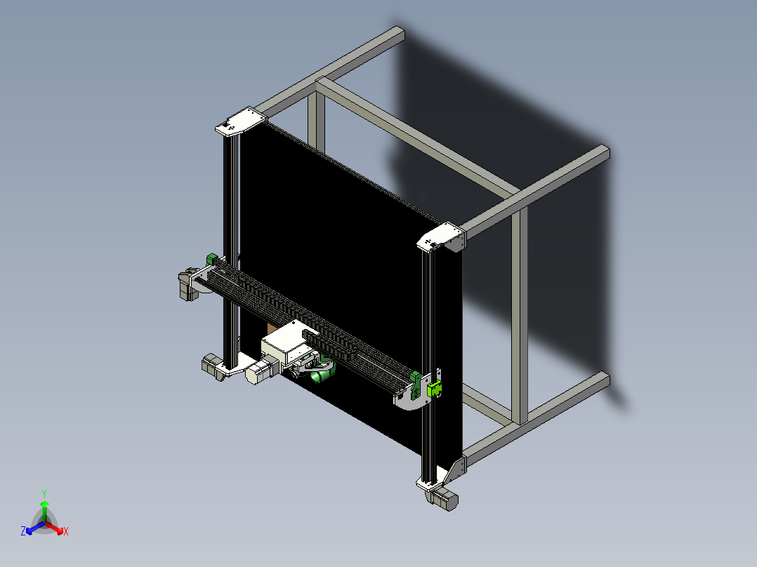 A3003750-数控铣床正等轴测图