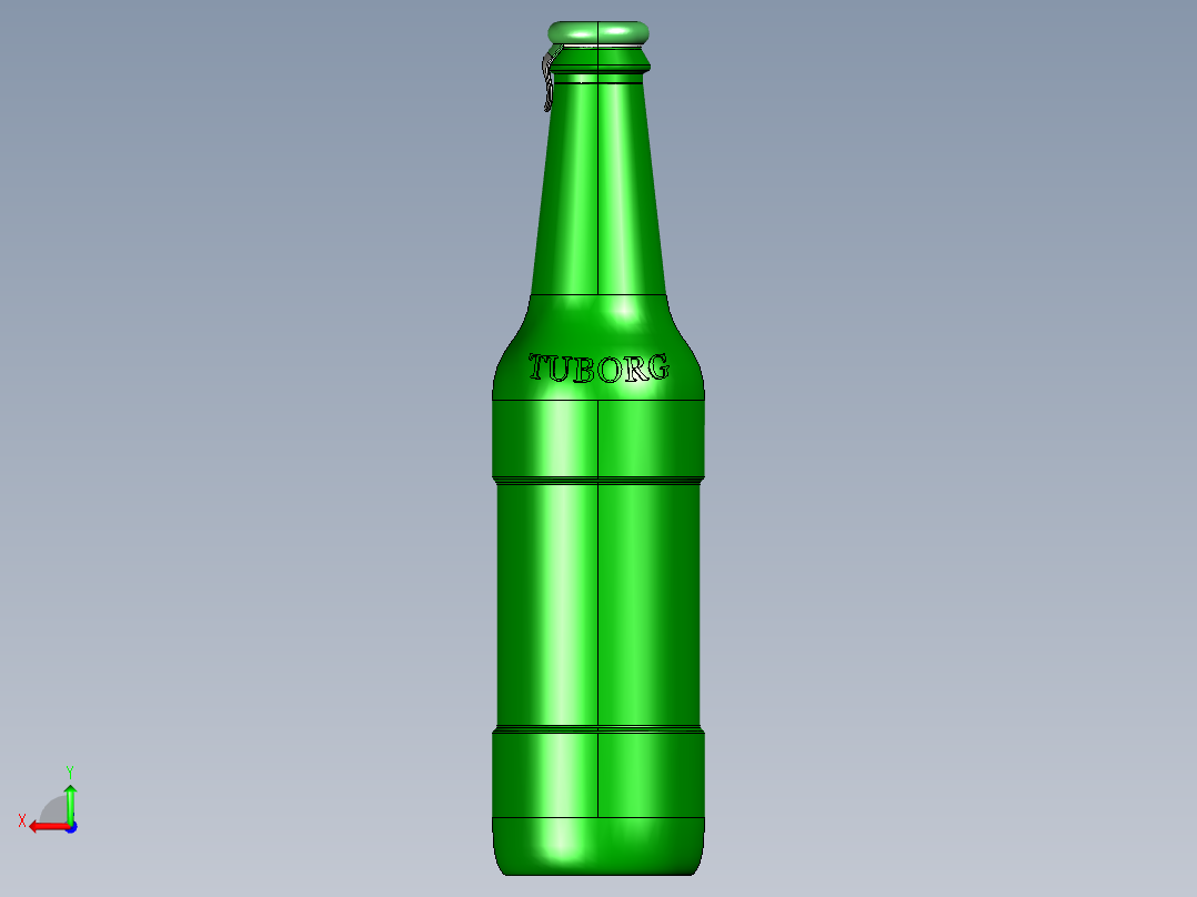 啤酒瓶、瓶子(9)后视图