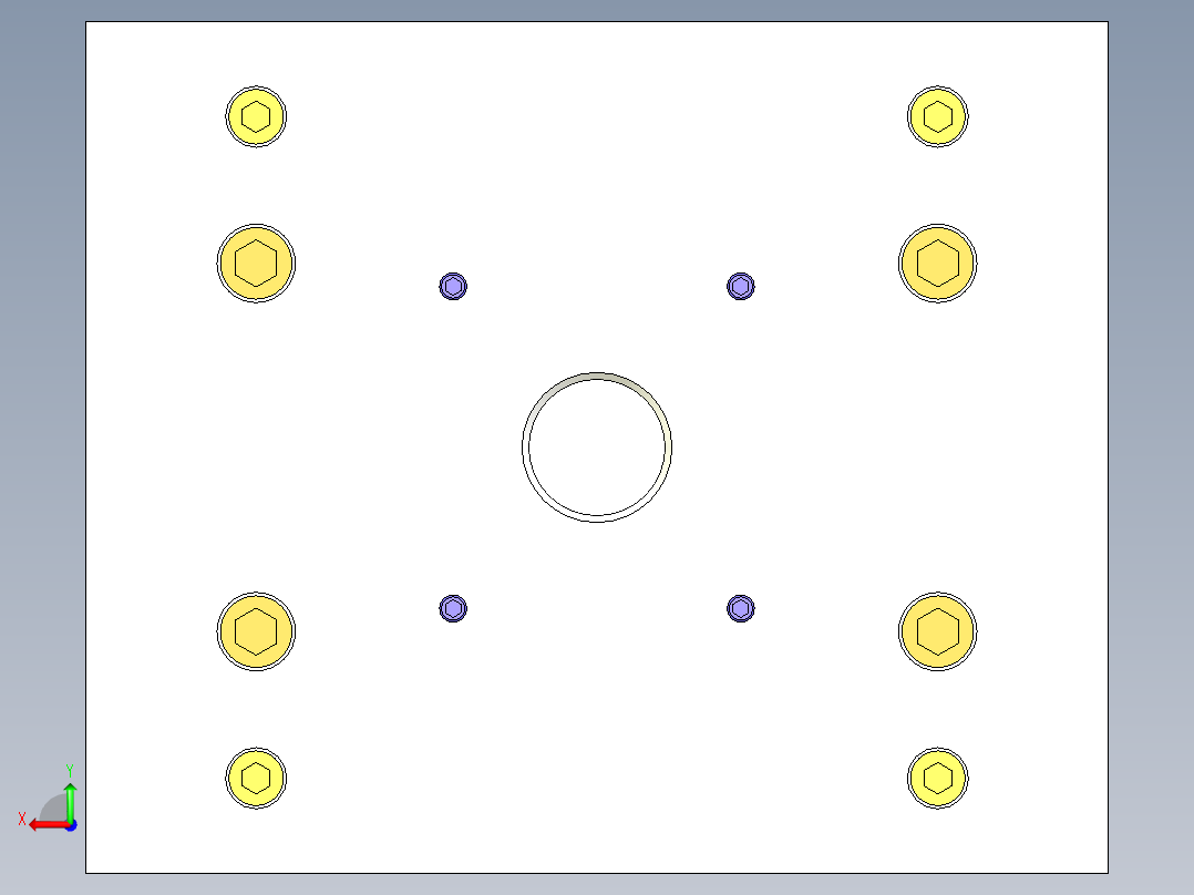 显示屏面板（曲面分型）后视图