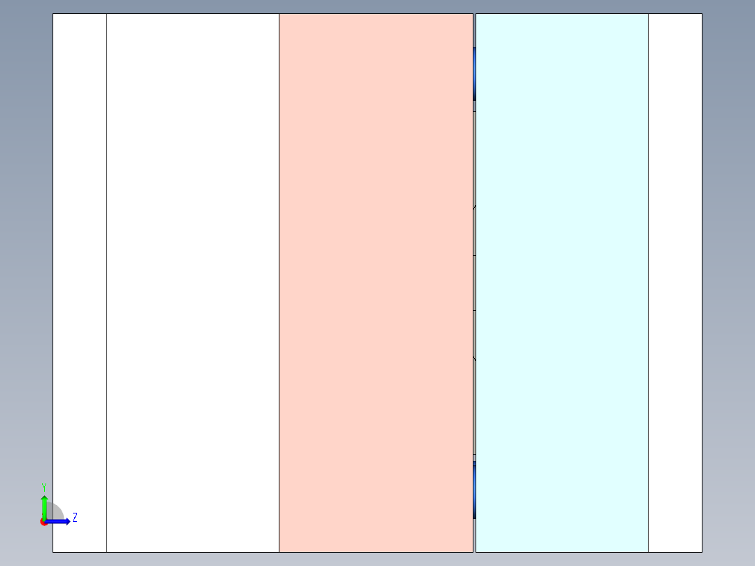 显示屏面板（曲面分型）左视图