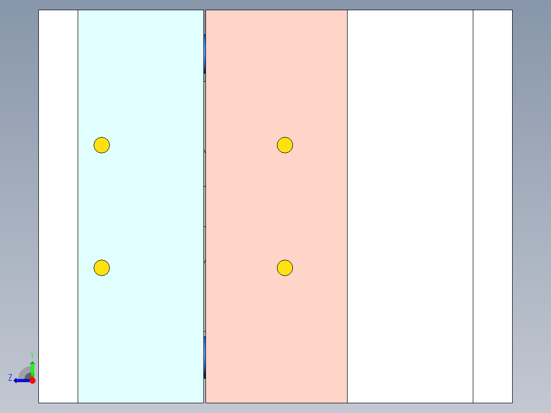 显示屏面板（曲面分型）右视图