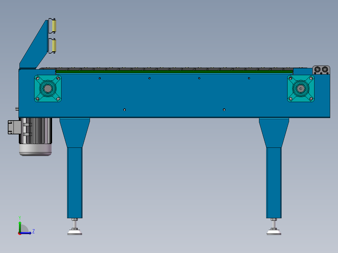 英特乐滚珠模块输送带左视图