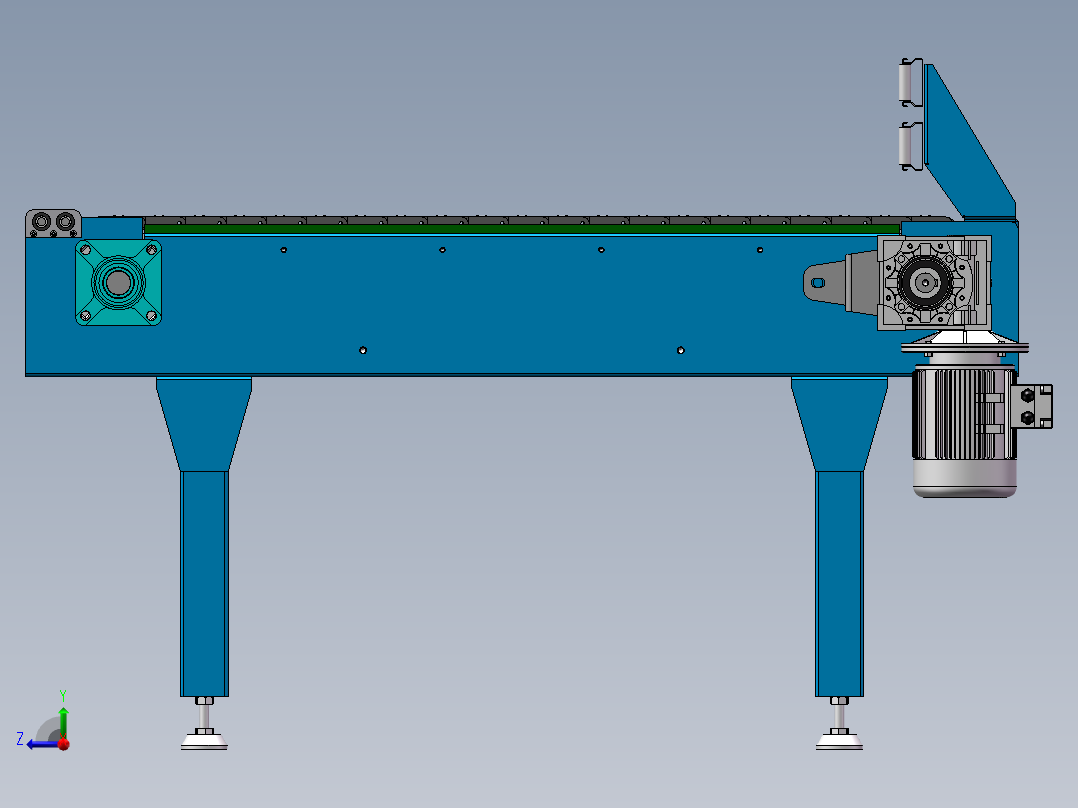 英特乐滚珠模块输送带右视图